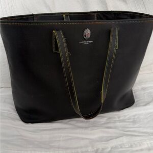 Kurt Geiger Black Tote with Multicolor Stitching